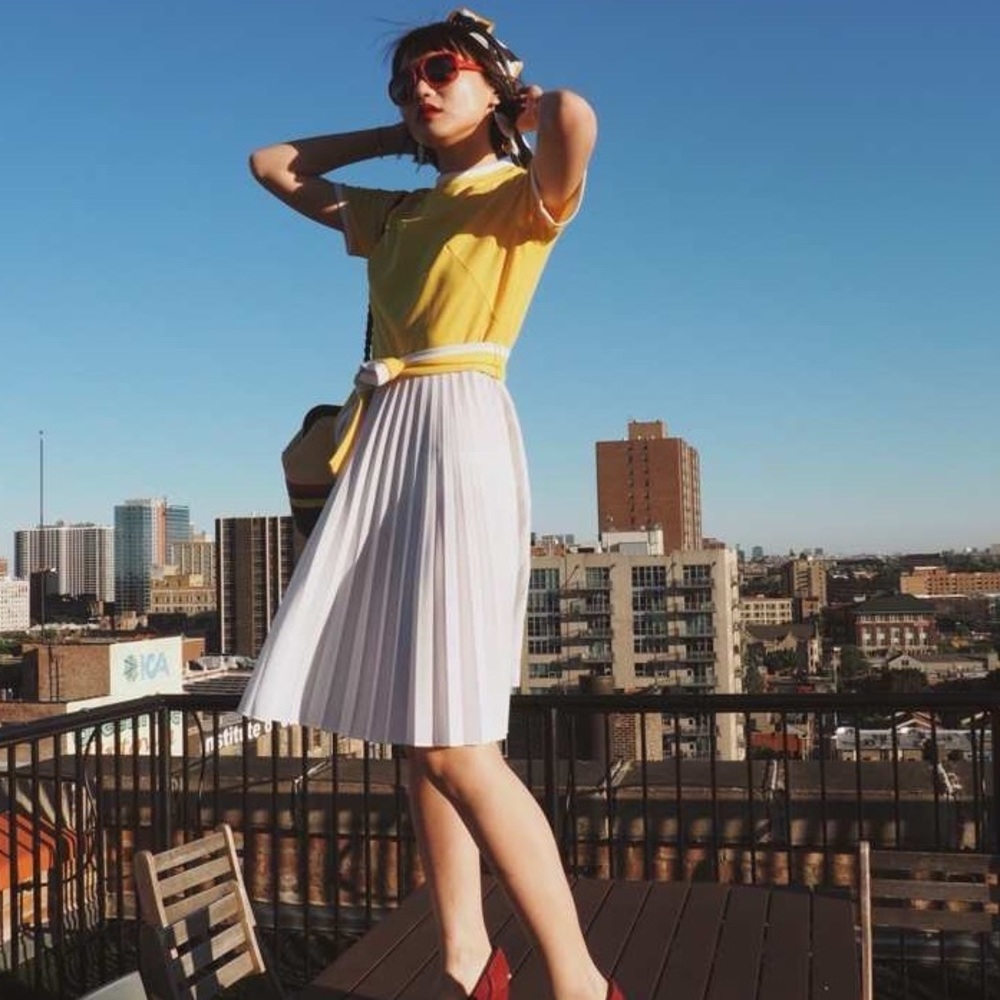 Vintage Pleaded dress